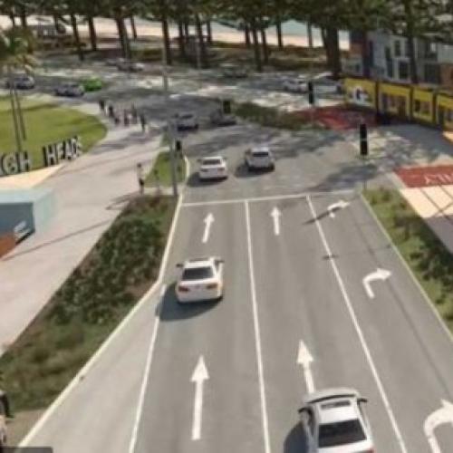 Major construction works get underway in Burleigh Heads for Light Rail extension