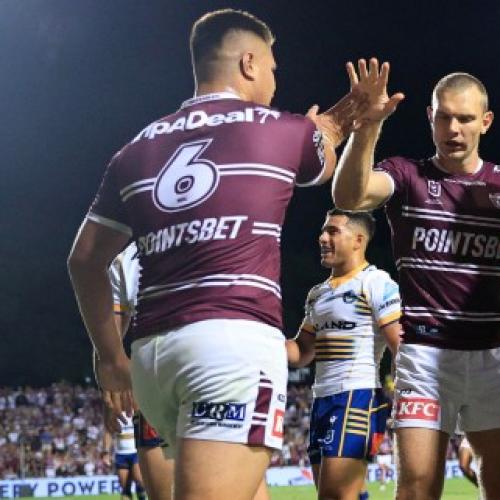 Schuster stars as Manly hold out Eels in wild NRL win