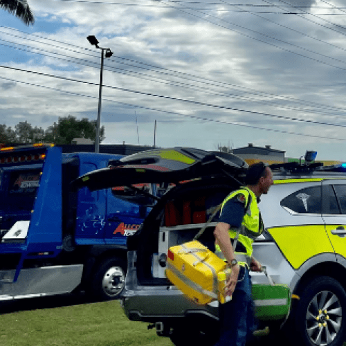 Motorbike rider critically injured in high impact Gold Coast crash