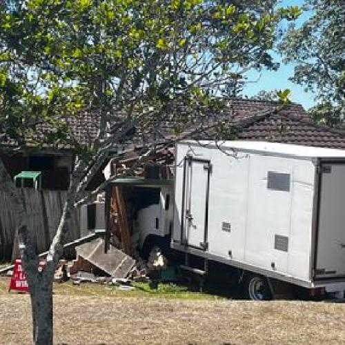 Lucky escape after truck smashes into northern Gold Coast home