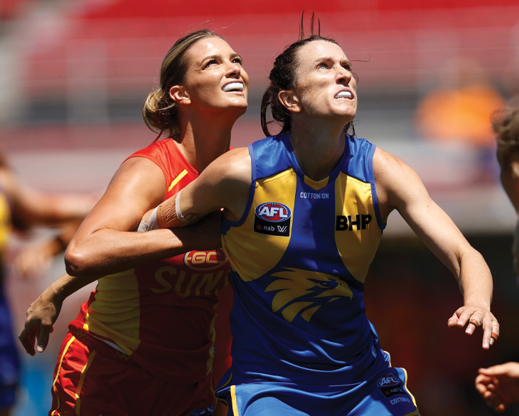 2023 Nab Aflw Season Round 2 Gold Coast Suns V West Coast