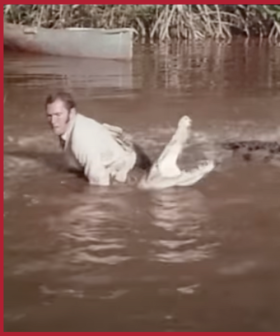 Crazy Clip Shows James Bond Stuntman Attempting to Skip on Crocodiles