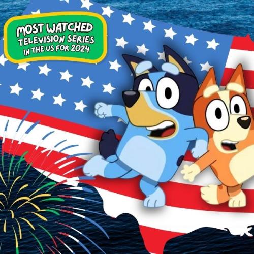 Bluey Wins Top-Watched Series in the US for 2024!