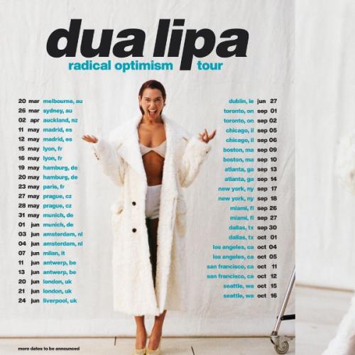 Dua Lipa is Bringing Her Radical Optimism Tour to Australia - Except QLD!